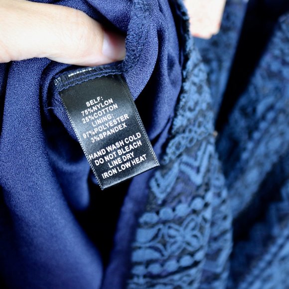 NWT!! Dillard’s Gianni Bini Party Cocktail Lace Dress Open Back M - Picture 12 of 14